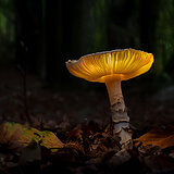 Glowing mushrooms